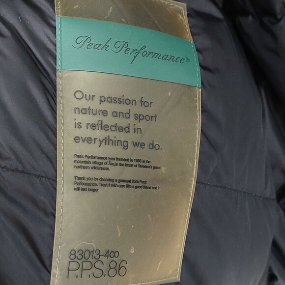 Peak Performance Snowline Women's Down Puffer Jacket  Hooded, Size L - Picture 12 of 16